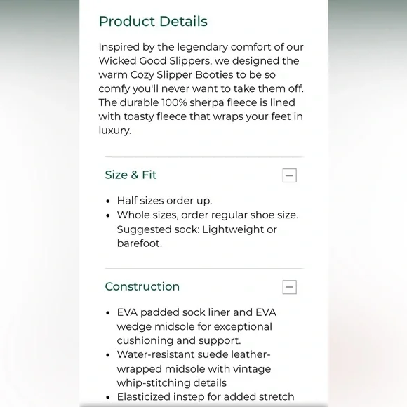 EUC LLBean Sherpa Slippers - Picture 2 of 4